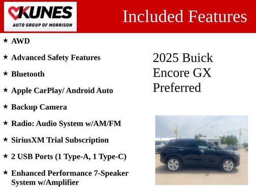 Ebony Twilight Metallic 2025 Buick Encore GX Preferred