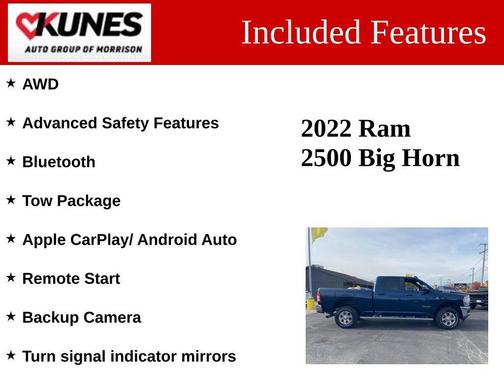 2022 RAM 2500 Big Horn Crew Cab 4x4 6'4' Box