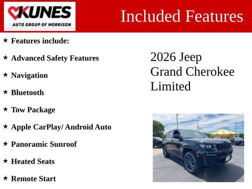 Diamond Black Crystal Pearlcoat 2026 Jeep Grand Cherokee Limited