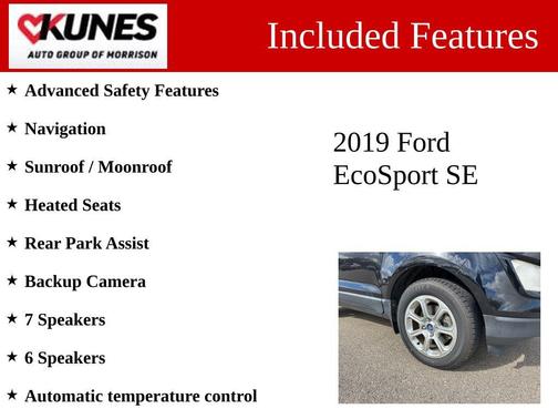 2019 Ford EcoSport SE