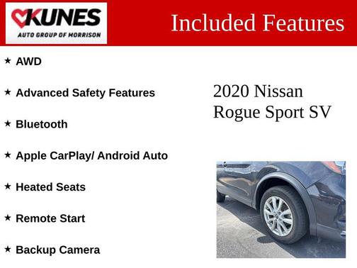 Magnetic Black Pearl 2020 Nissan Rogue Sport SV