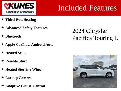 Bright White Clearcoat 2024 Chrysler Pacifica Touring L