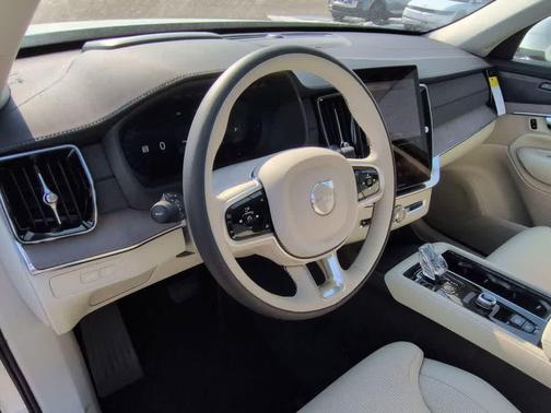 Crystal White Pearl 2026 Volvo XC90 Plug-In Hybrid Ultra, T8 AWD, Electric/Gasoline, Bright, 7 Seats