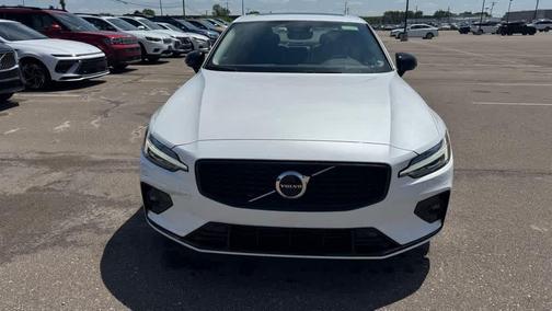 Crystal White Metallic 2024 Volvo S60 B5 Core Dark Theme
