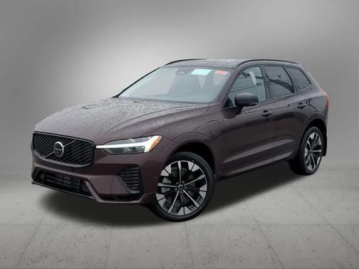 Mulberry Metallic 2026 Volvo XC60 Plug-In Hybrid Plus, T8 AWD Electric/Gasoline, Dark