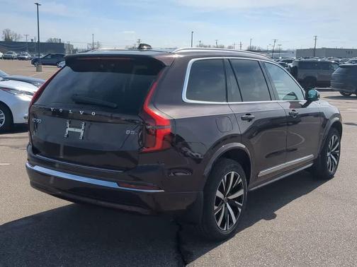 Mulberry Red Metallic 2026 Volvo XC90 Core, B5 AWD Gas (mild hybrid), Gasoline, Bright, 7 Seats