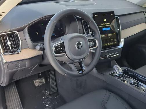 Vapour Grey Metallic 2026 Volvo XC90 Plus, B6 AWD Gas (mild hybrid), Gasoline, Bright, 7 Seats