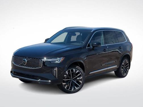 Onyx Black Metallic 2026 Volvo XC90 Plus, B6 AWD Gas (mild hybrid), Gasoline, Bright, 7 Seats