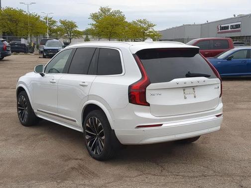 Crystal White Pearl 2026 Volvo XC90 Plus, B6 AWD Gas (mild hybrid), Gasoline, Bright, 7 Seats