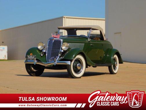 Green 1934 Ford Roadster Model 40