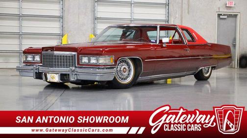 RED 1976 Cadillac DeVille Base