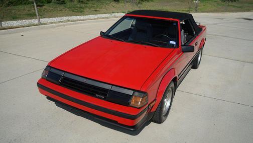 Red 1985 Toyota Celica GTS Convertible