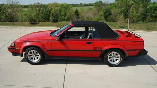 Red 1985 Toyota Celica GTS Convertible