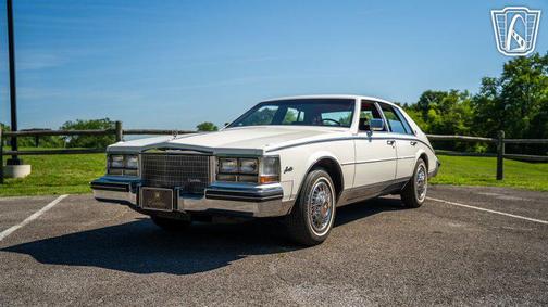 White 1985 Cadillac Seville Base