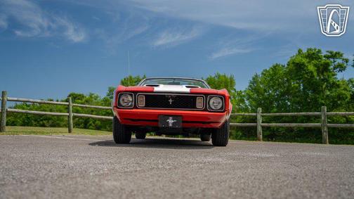 Orange/ White 1973 Ford Mustang Base