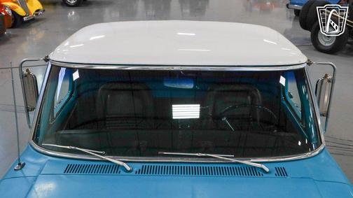 Blue and White 1971 Ford F100 Base