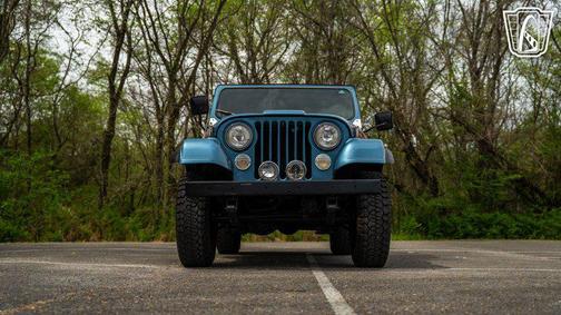 Blue and white 1976 Jeep CJ-5 Base
