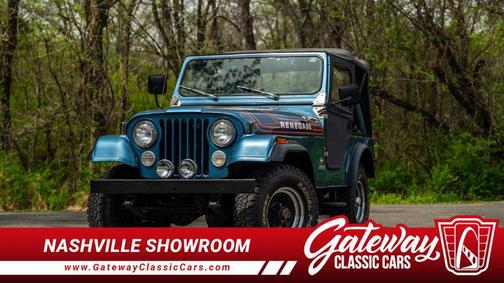 Blue and white 1976 Jeep CJ-5 Base