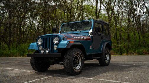 Blue and white 1976 Jeep CJ-5 Base