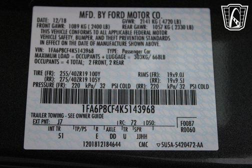 2019 Ford Mustang GT Premium