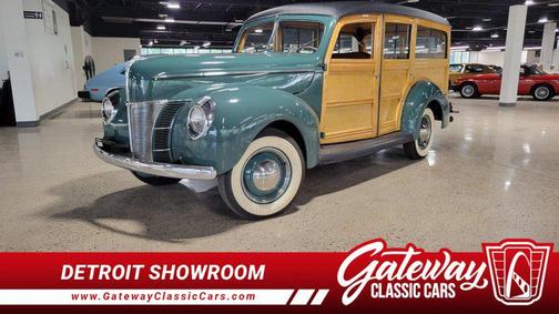 green 1940 Ford Deluxe Base