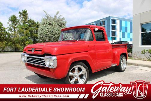 Red 1960 Ford F100 Base