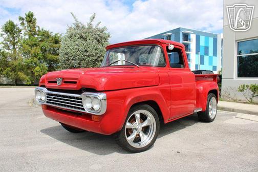 Red 1960 Ford F100 Base