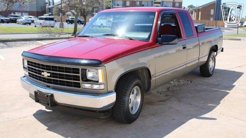 Burgundy 1990 Chevrolet Pickup Truck Base