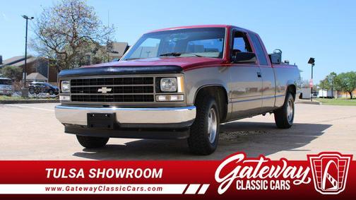 Burgundy 1990 Chevrolet Pickup Truck Base