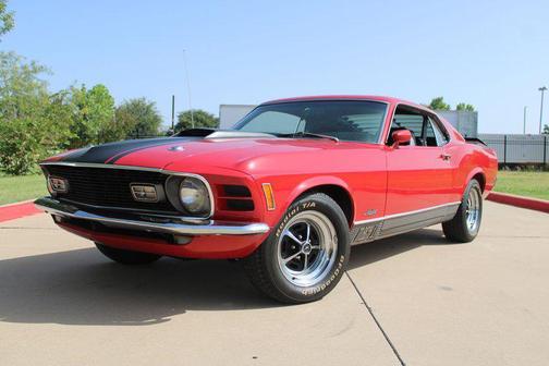 Red 1970 Ford Mustang Mach 1