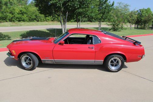 Red 1970 Ford Mustang Mach 1