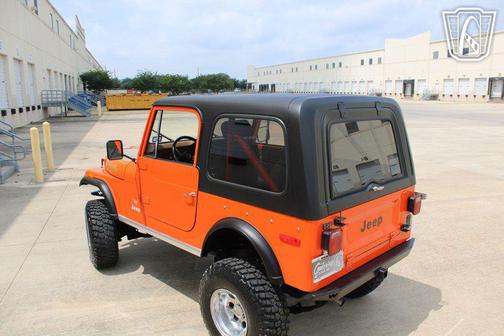 Orange 1977 Jeep CJ-7