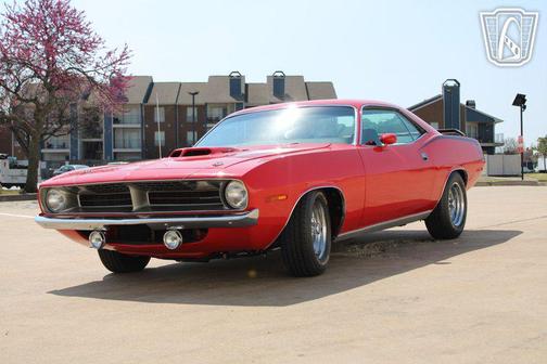 RED 1970 Plymouth Barracuda