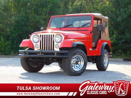 Red 1976 Jeep CJ-5 Base