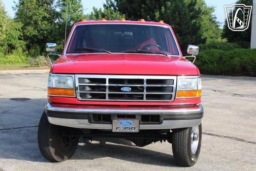 RED 1997 Ford F-350 XLT