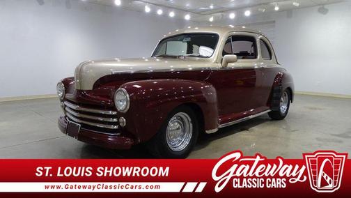 Brown and Tan 1946 Ford Coupe
