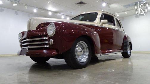 Brown and Tan 1946 Ford Coupe