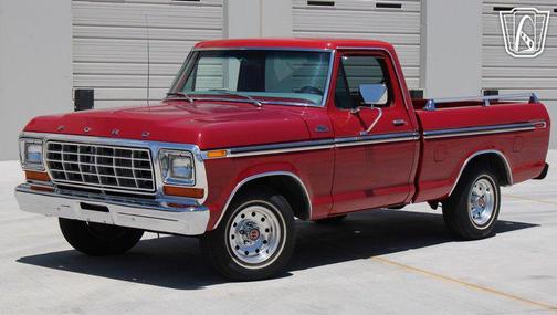 RED 1979 Ford F100 Base