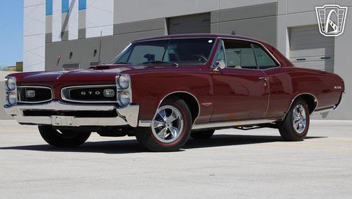 Burgundy 1966 Pontiac GTO