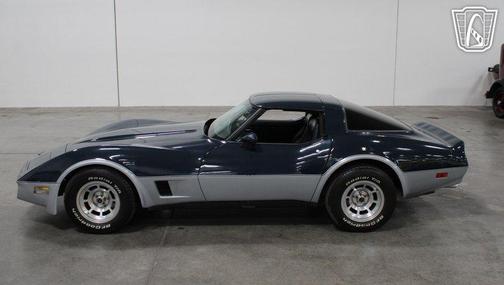 Blue/Silver 1981 Chevrolet Corvette Coupe