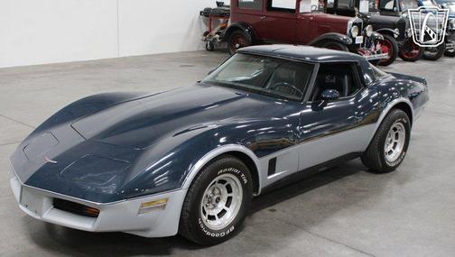 Blue/Silver 1981 Chevrolet Corvette Coupe