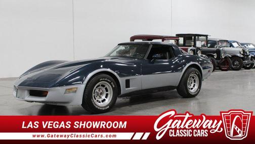 Blue/Silver 1981 Chevrolet Corvette Coupe