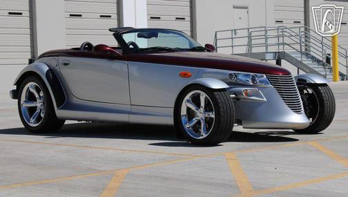 Maroon/Silver 2000 Plymouth Prowler