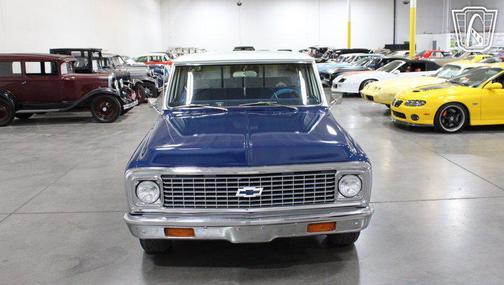 Blue and White 1971 Chevrolet C10/K10 Base