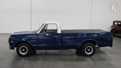 Blue and White 1971 Chevrolet C10/K10 Base