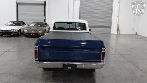 Blue and White 1971 Chevrolet C10/K10 Base
