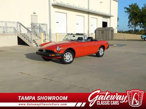 Red 1977 MG MGB