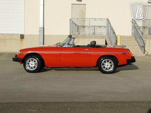Red 1977 MG MGB