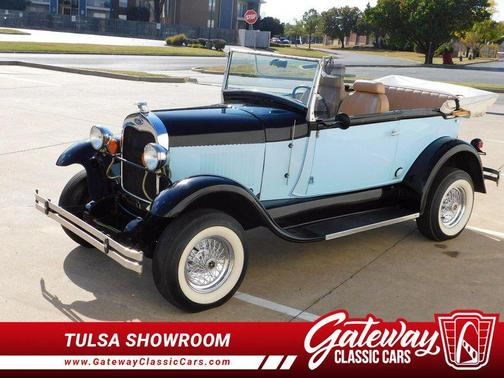 Blue and Black 1929 Ford Model A Base