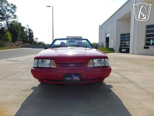 Red 1992 Ford Mustang LX